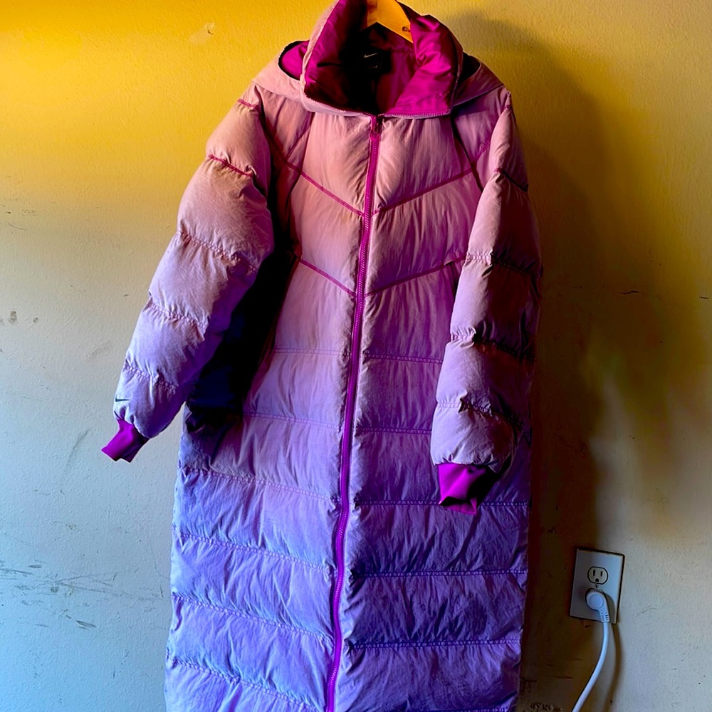 Purple Nike coat long
